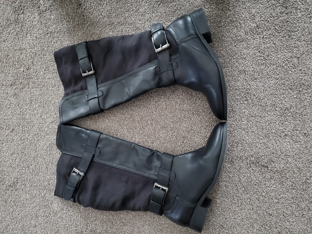 Women's Black Riding Boots - photo 2