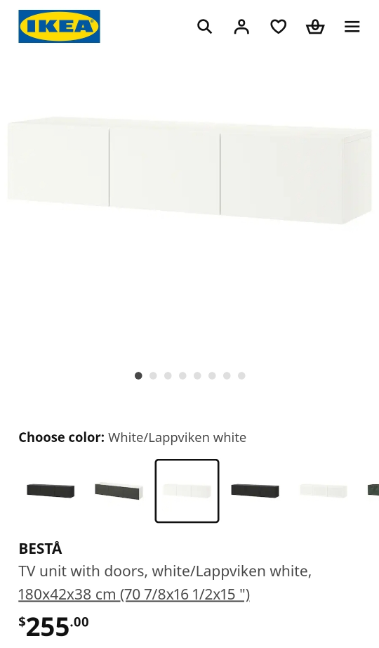 IKEA Besta TV unit with legs - photo 2