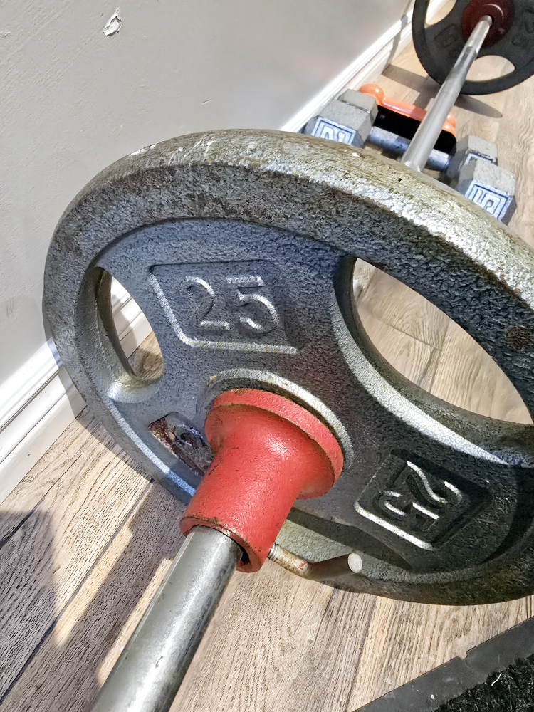 Weight Set: Barbell, Dumbbells, and Plates - photo 3