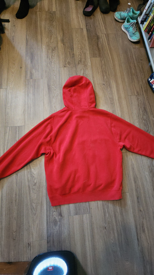 Men's Nike Red Hoodie - Size XL - photo 2