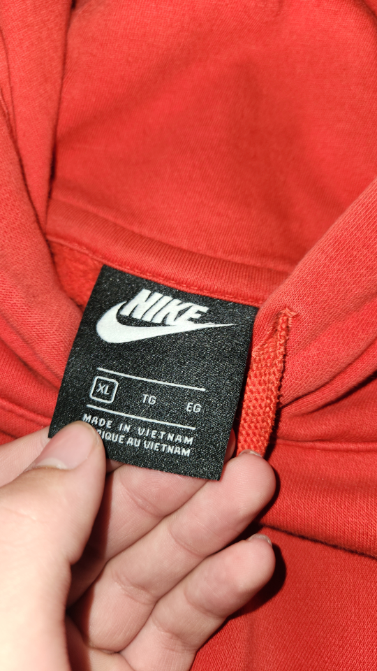 Men's Nike Red Hoodie - Size XL - photo 3