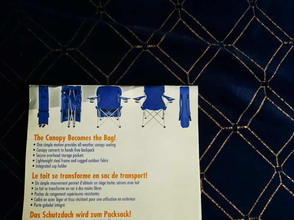 Folding Canopy Chair With Built In Umbrella image indicator(3)