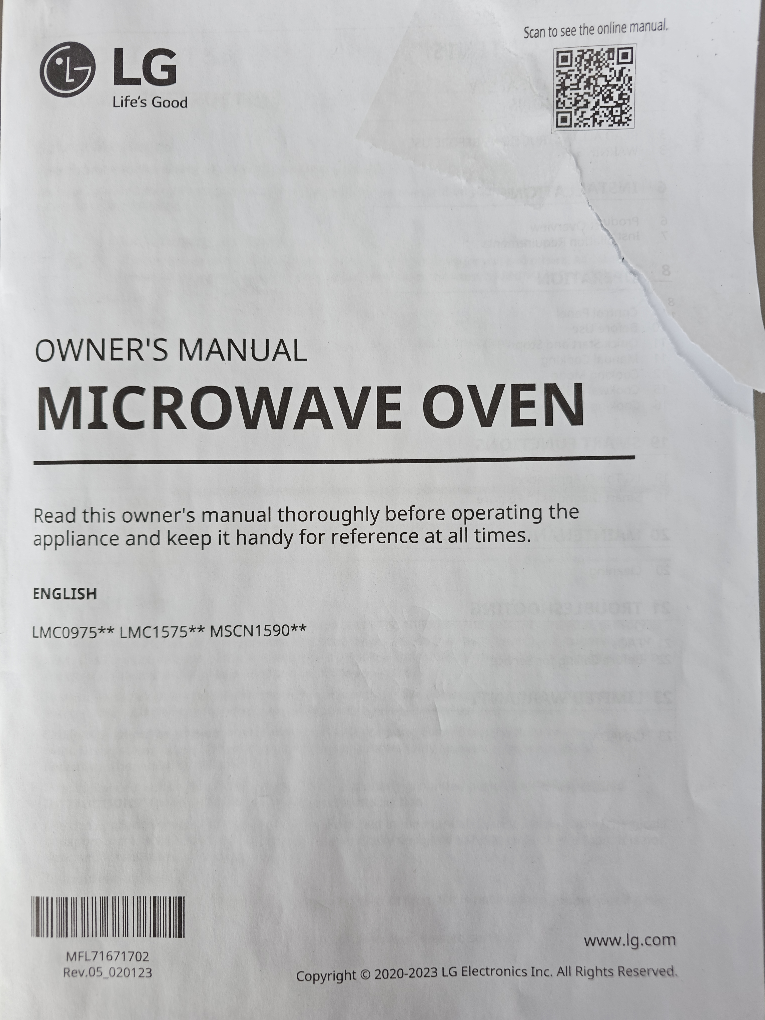 LG Microwave Oven - Stainless Steel - photo 3