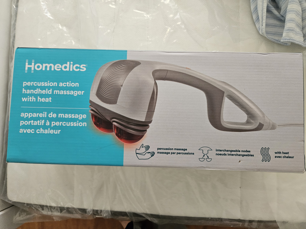 Homedics Percussion Action Handheld Massager with Heat - photo 2