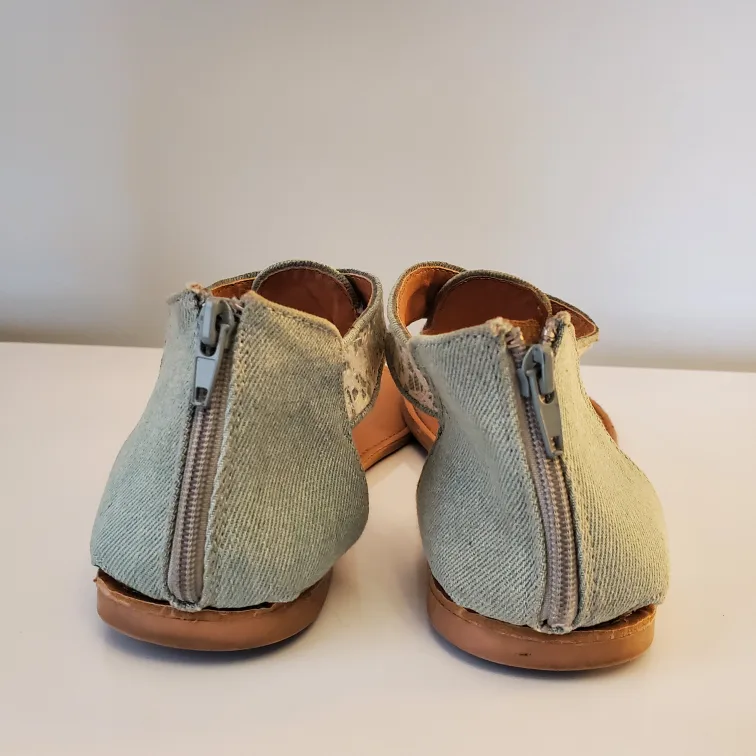 Charlotte Russe Women's Denim and Lace Sandals image indicator(4)