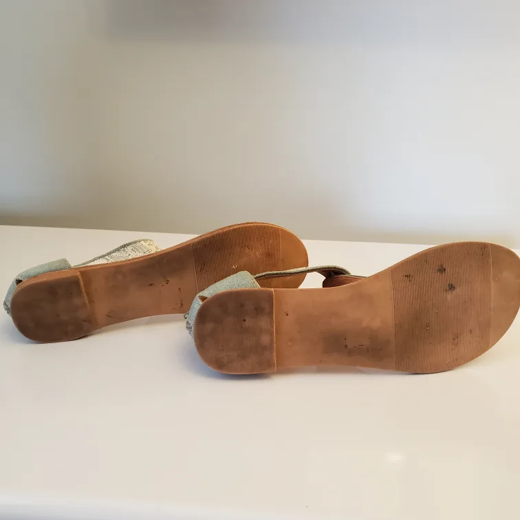 Charlotte Russe Women's Denim and Lace Sandals image indicator(8)