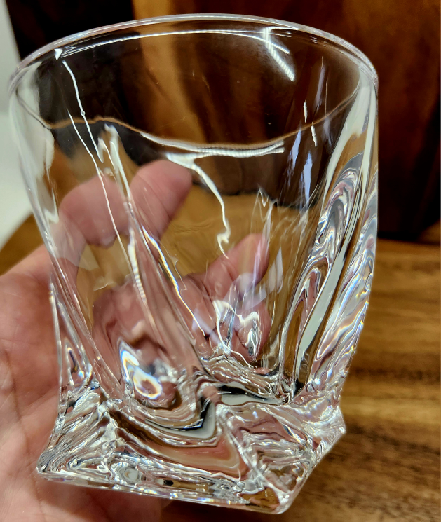 Set of four unique twisted glass tumblers - photo 5
