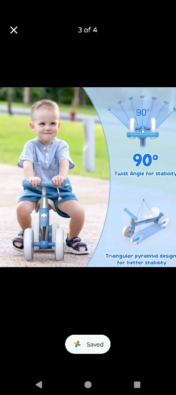 Baby Balance Bike - Blue
