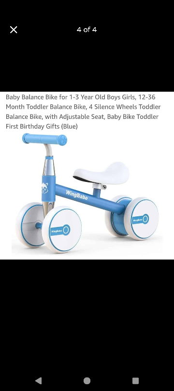 Baby Balance Bike - Blue - photo 4