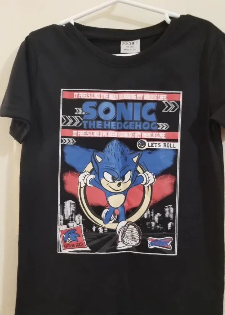 Sonic the Hedgehog Graphic Tee - Size 5-7 yrs 🏈 image indicator(3)