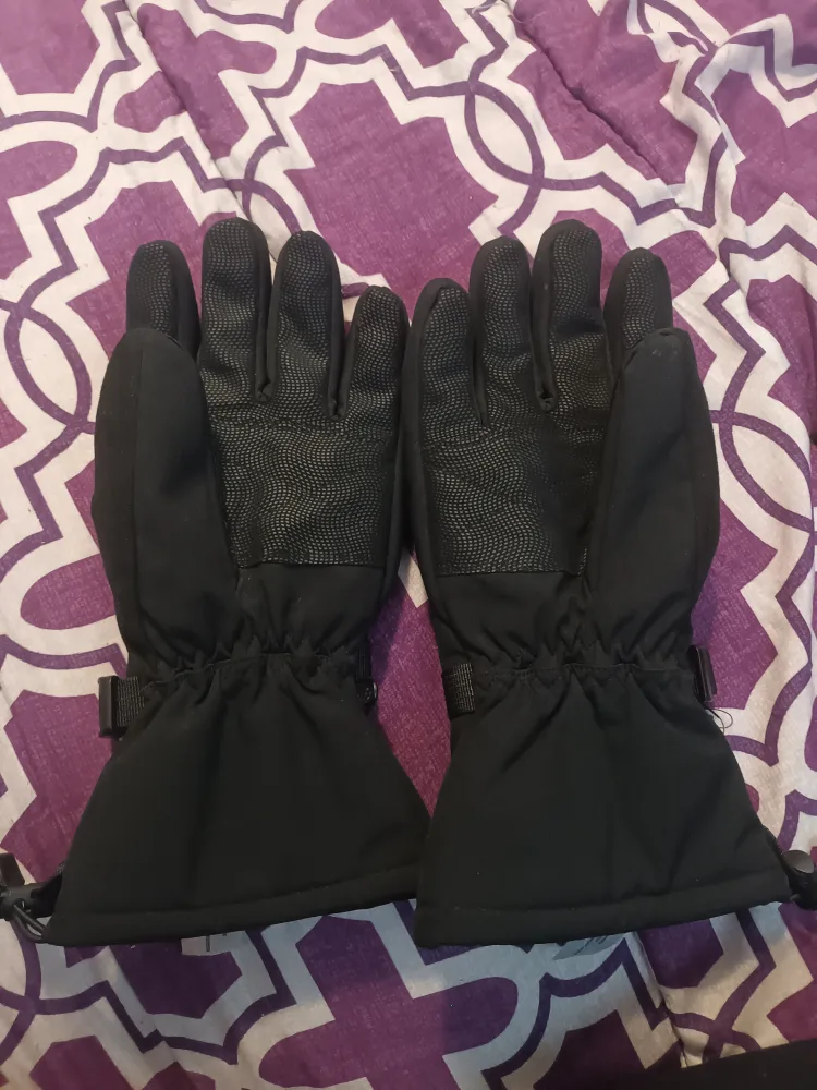 Baleno Mens XL Black Ski Gloves image indicator(2)