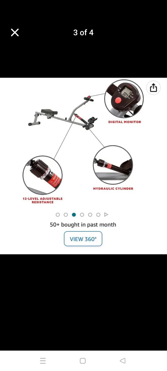 Sunny Health & Fitness Rowing Machine image indicator(5)
