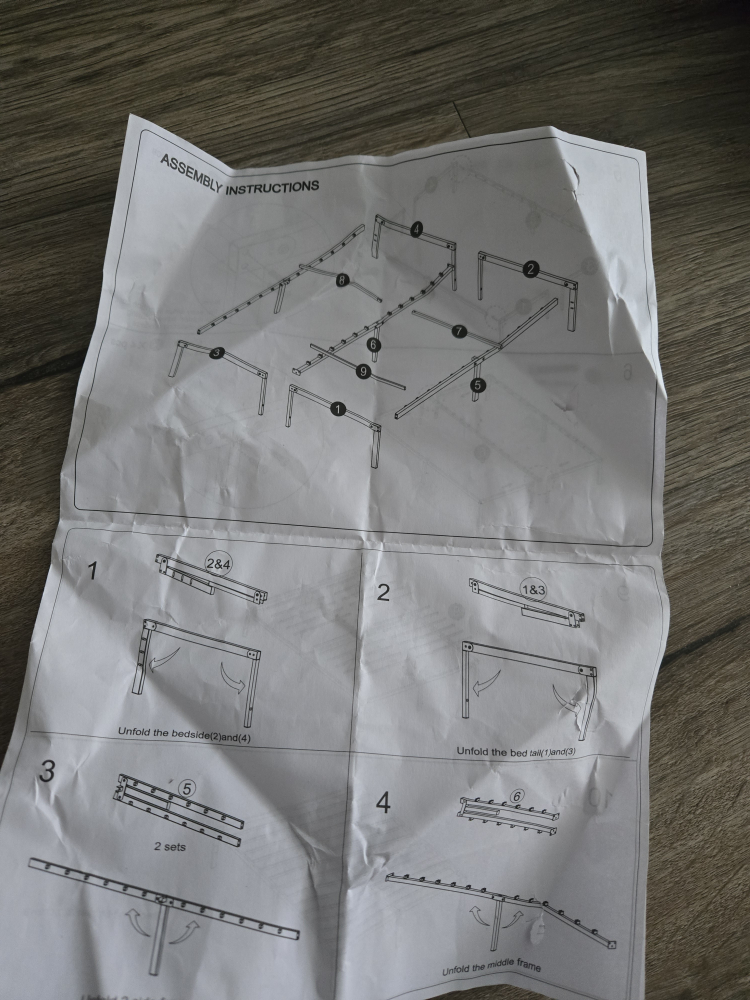Queen Bed Frame - Metal - Unassembled - photo 5