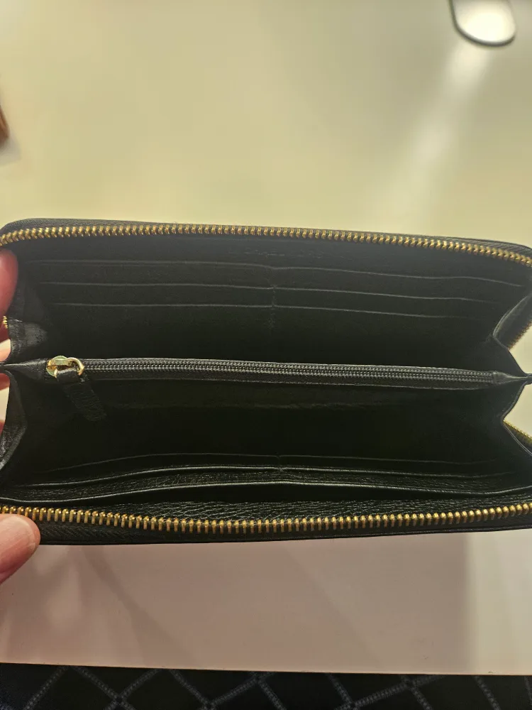 Michael Kors Black Leather Zip Around Wallet image indicator(3)