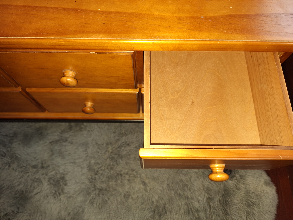Eight-Drawer Wooden Storage Cabinet with Metal Legs - photo 2