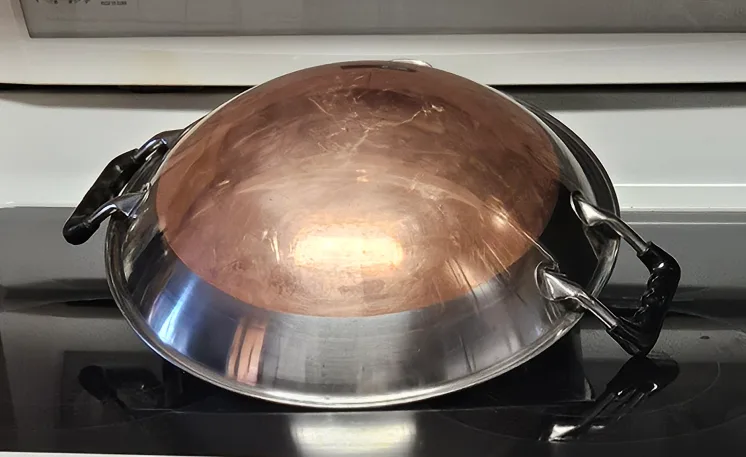 Northcraft Stainless Steel Copper Bottom Serving Kadhai Wok image indicator(6)