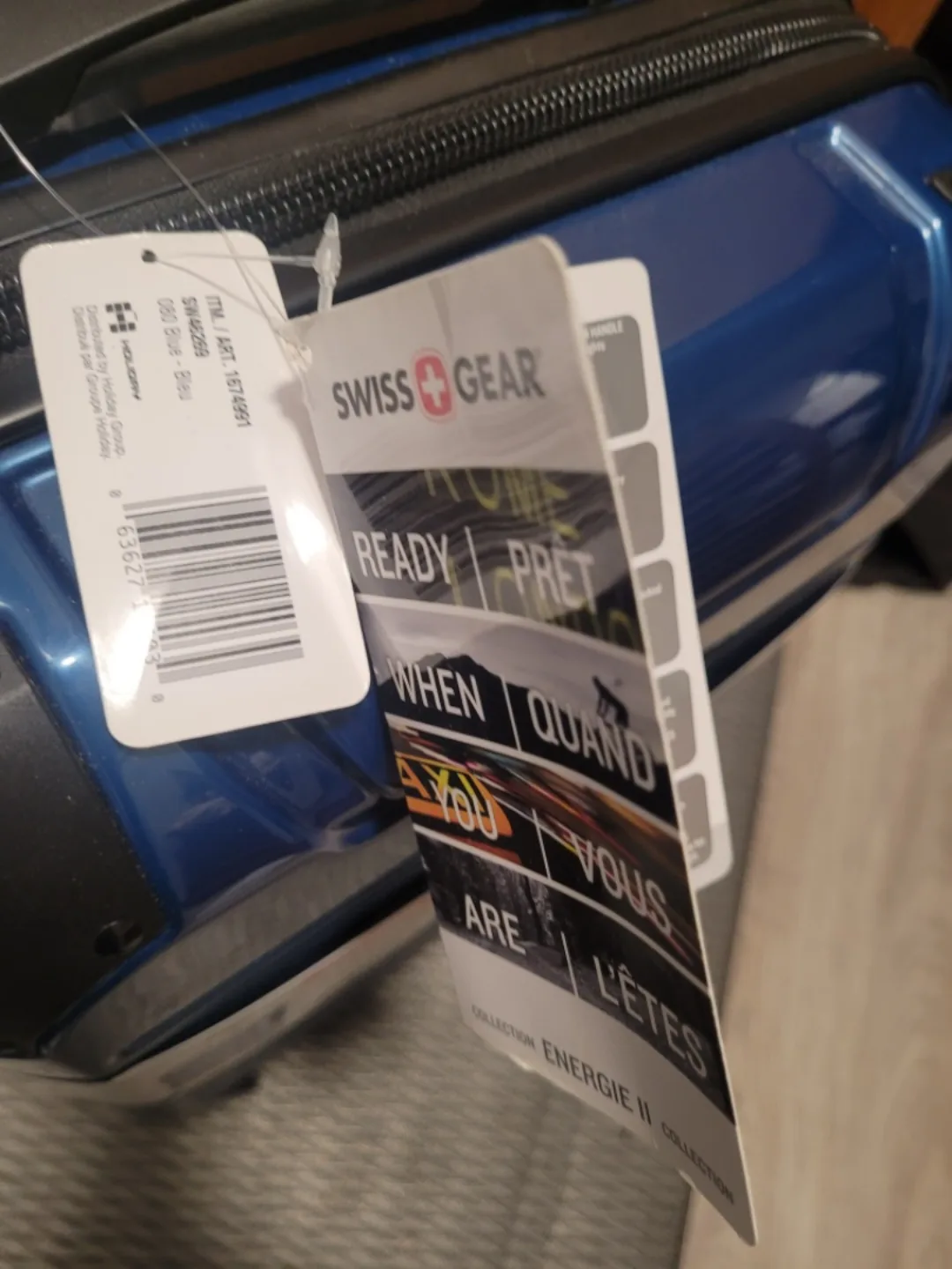 🏈SwissGear Energie II Carry-On Suitcase - Blue image indicator(5)