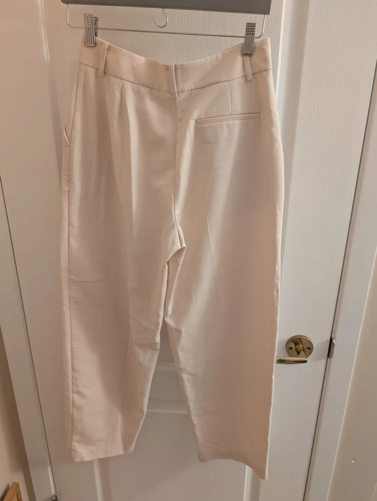 NEW Oak + Fort Oatmeal Wide Leg Pants- Size 6 image indicator(2)