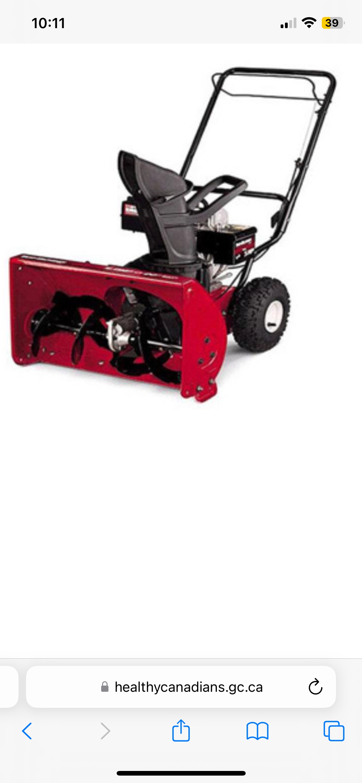 Yard Machines 5.5 HP 22" Snowblower - photo 4