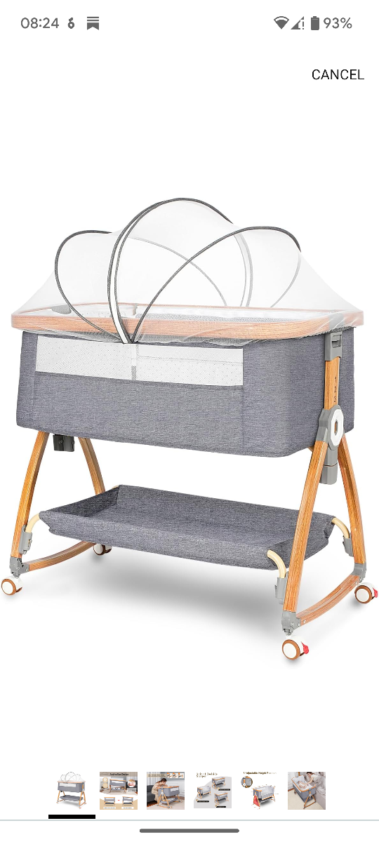 3-in-1 Baby Bedside Sleeper with Adjustable Height - photo 5
