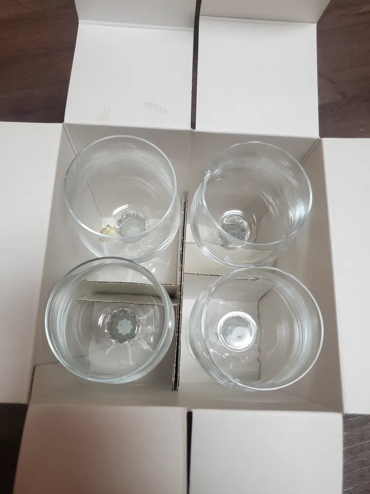 Goblet Set of 4 Bohemia Crystal-Czechoslovakia-NEW in box image indicator(3)