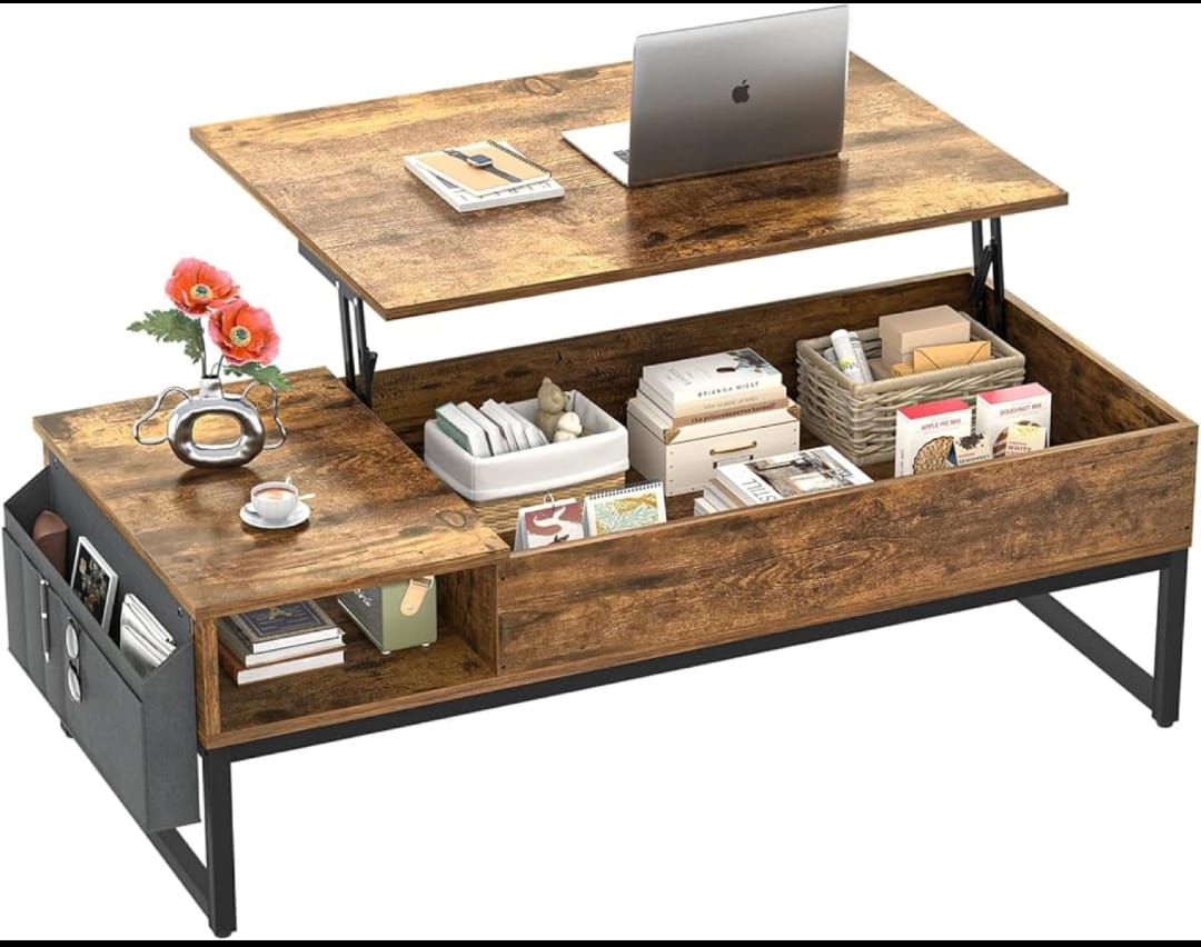 Lift-Top Coffee Table with Storage - photo 5