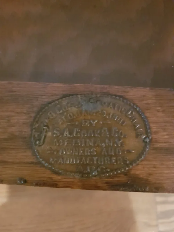 Antique Early 1900’s S A Cook & Co. Oak Morris Chair w Claw Feet image indicator(2)