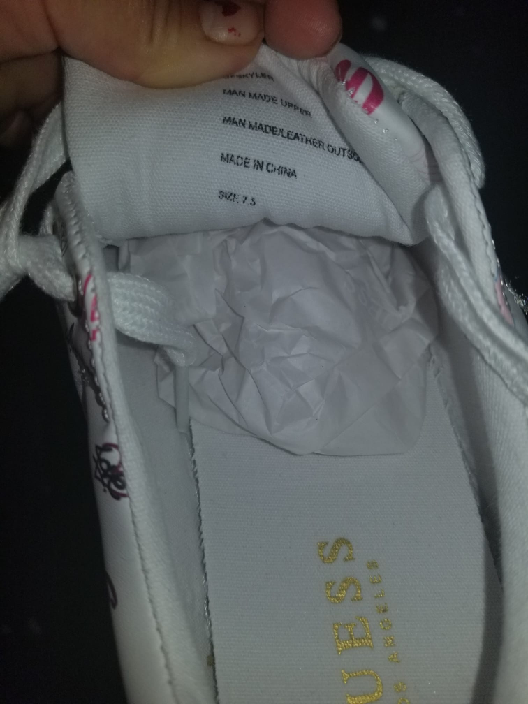 guess sneakers color withe size 7.5 us - photo 3