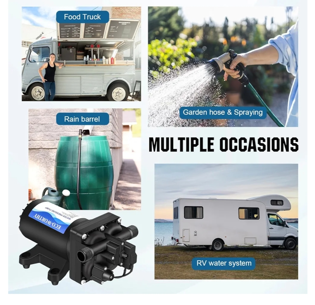 ECO-WORTHY Water Pressure Pump - RV, Food Truck, Garden Use - photo 2