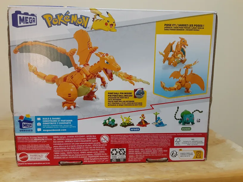 New MEGA Pokémon Charizard Construction Set (222 pieces) image indicator(2)