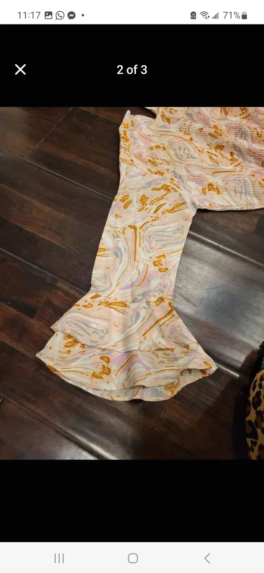 Women's Pleated Dress and Palazzo Pants Set image indicator(3)