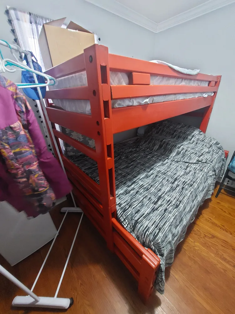 Red Twin over Full Bunk Bed image indicator(2)