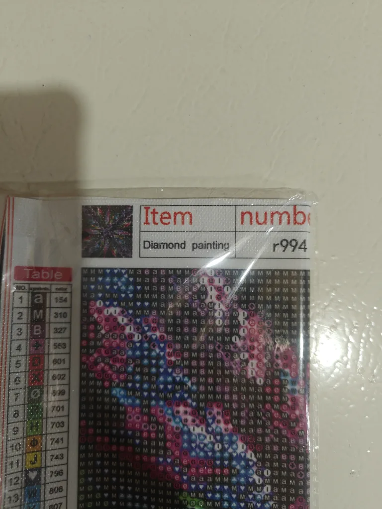 Diamond Painting Kit - Abstract Colorful Flower Design image indicator(2)