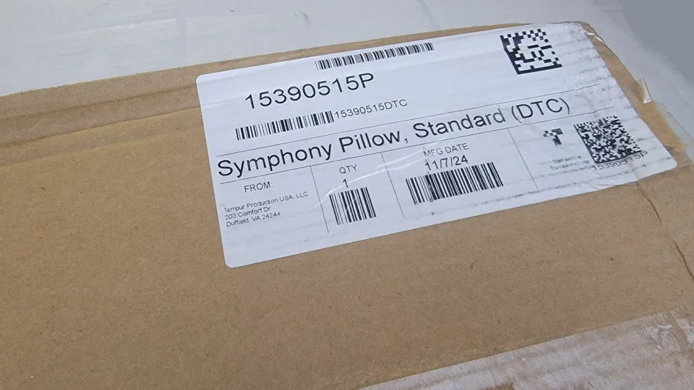 Tempur-Pedic Symphony Memory Foam Pillow, Soft, Standard, White image indicator(3)