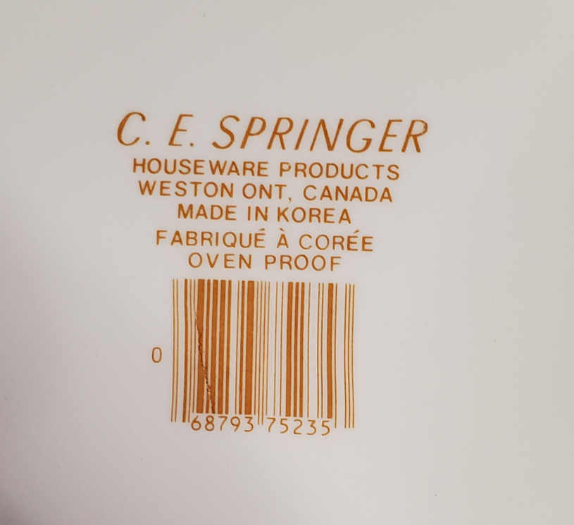 Vintage Springer Baking Dish