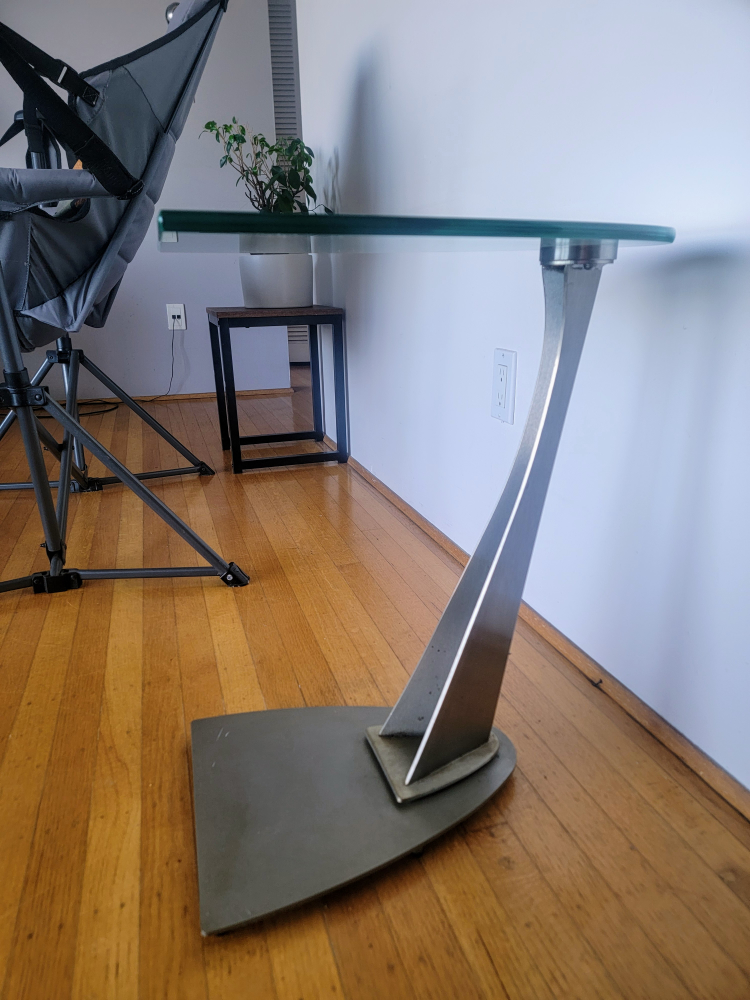 Modern Glass Accent Side Table - photo 3