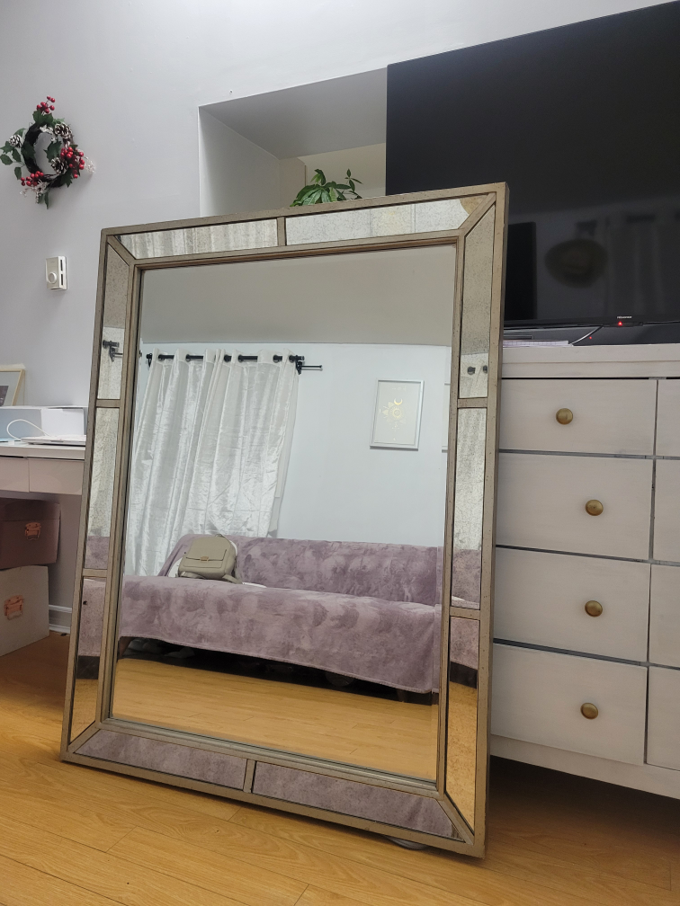 Large Antique-Style Mirror by Willa Arlo