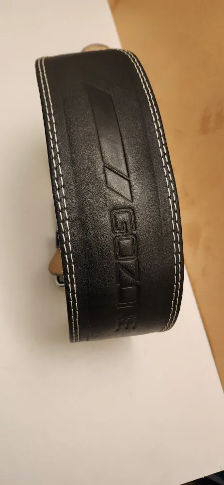 Gozon Leather Weightlifting Belt.  LIKE NEW image indicator(3)