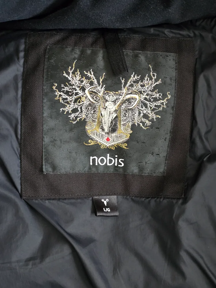 Nobis Cartel  Men's Black Bomber with Fur Hood - Size Large image indicator(3)