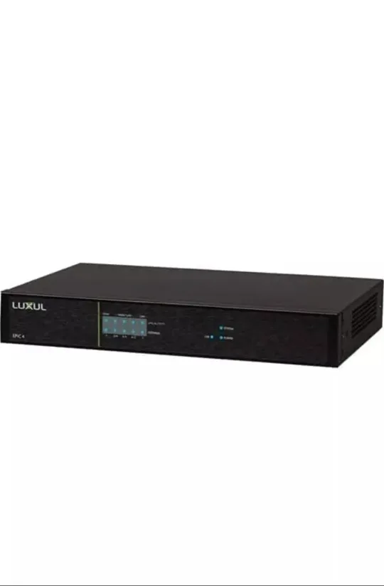 LUXUL Epic 4 Gigabit Router Rear Ports - Black #freecycle thumbnail