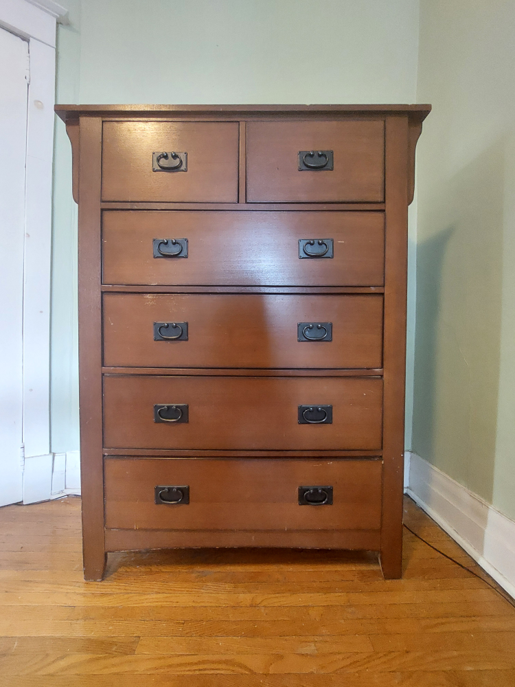 Six-Drawer Wooden Dresser Chest