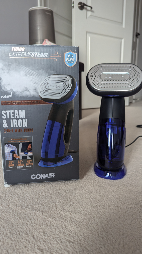 Conair Turbo ExtremeSteam 2-in-1 handheld garment steamer
