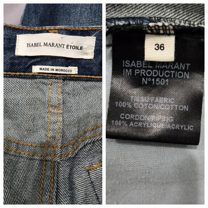 Women's Isabel Marant Distressed Slim-Fit Jeans Size S(4-6) image indicator(10)