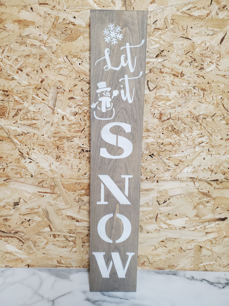 🏈"Let it Snow" Welcome Decor Sign