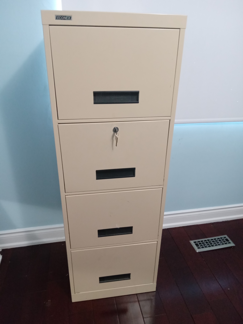 Econex 4-Drawer Metal Filing Cabinet