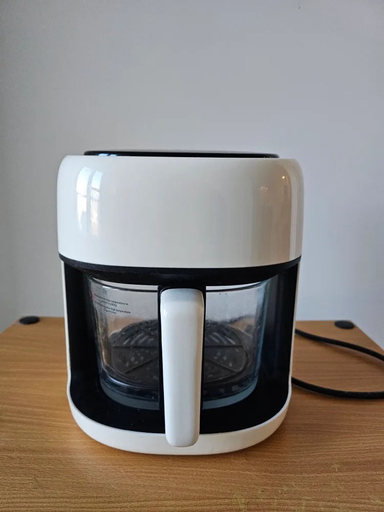 Glass Air Fryer 360° Panoramic, White, 4.5L image indicator(2)