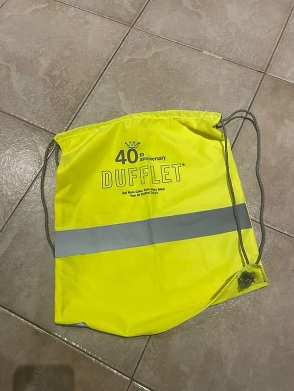 #freecycle Dufflet 40th Anniversary Drawstring Bag thumbnail