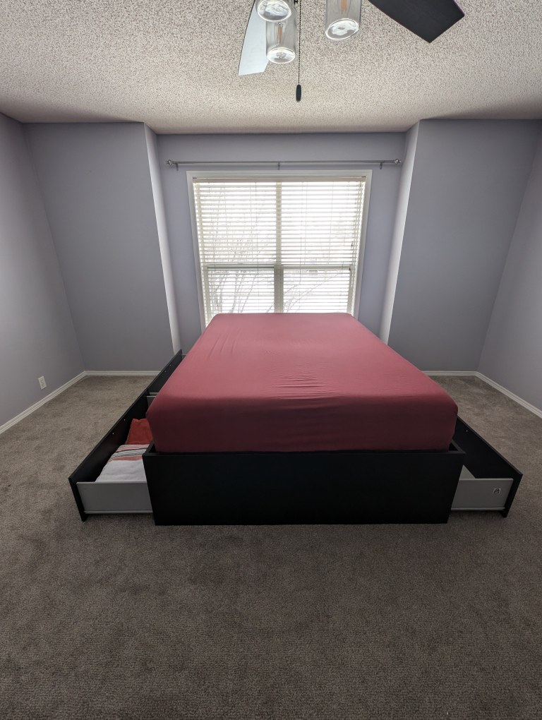 Queen Bed Frame with  4 Drawers - photo 3