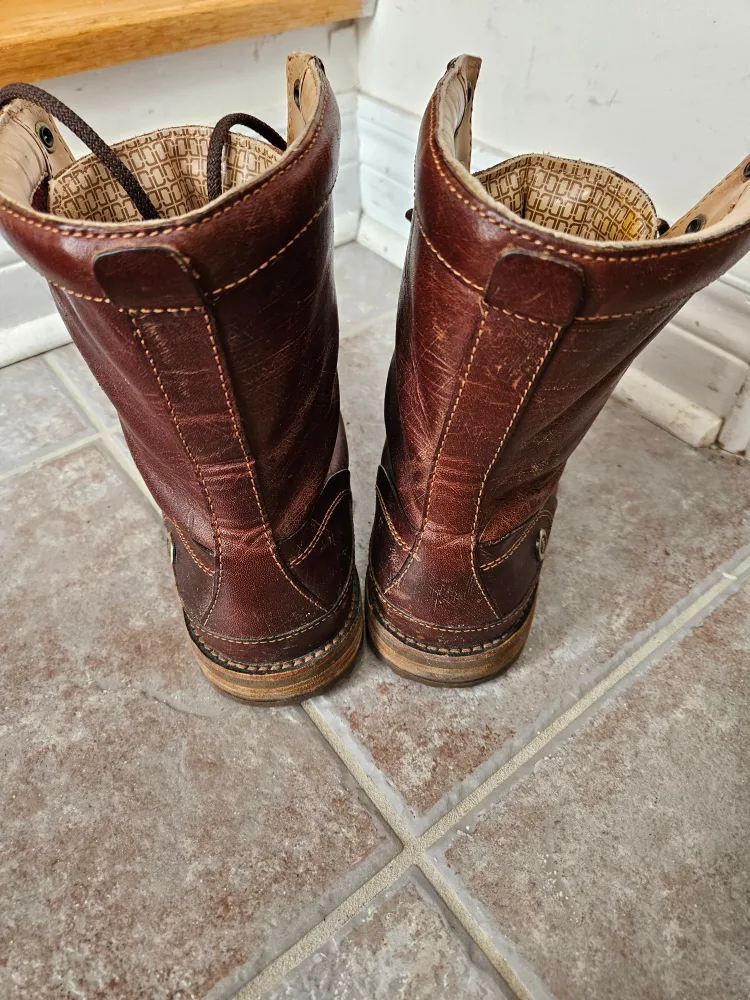 Rockport, Men Size 7,  Brown Leather Lace-Up Boots image indicator(3)