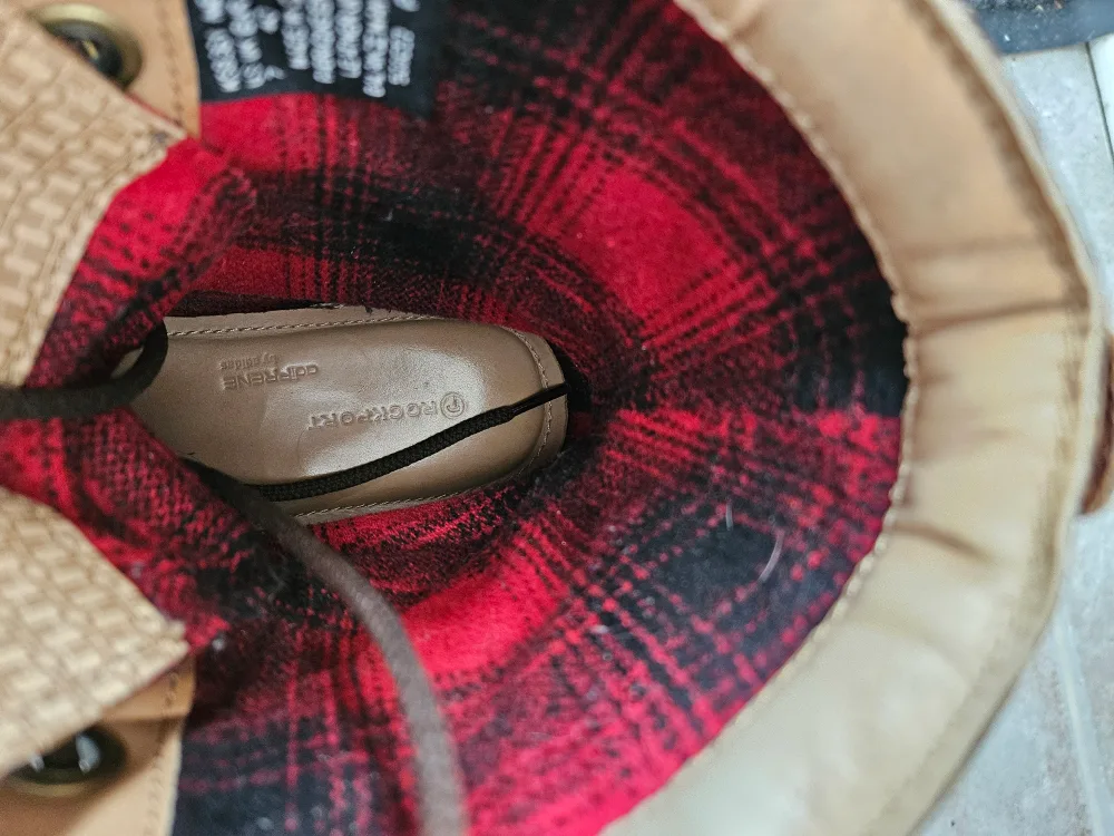 Rockport, Men Size 7,  Brown Leather Lace-Up Boots image indicator(7)